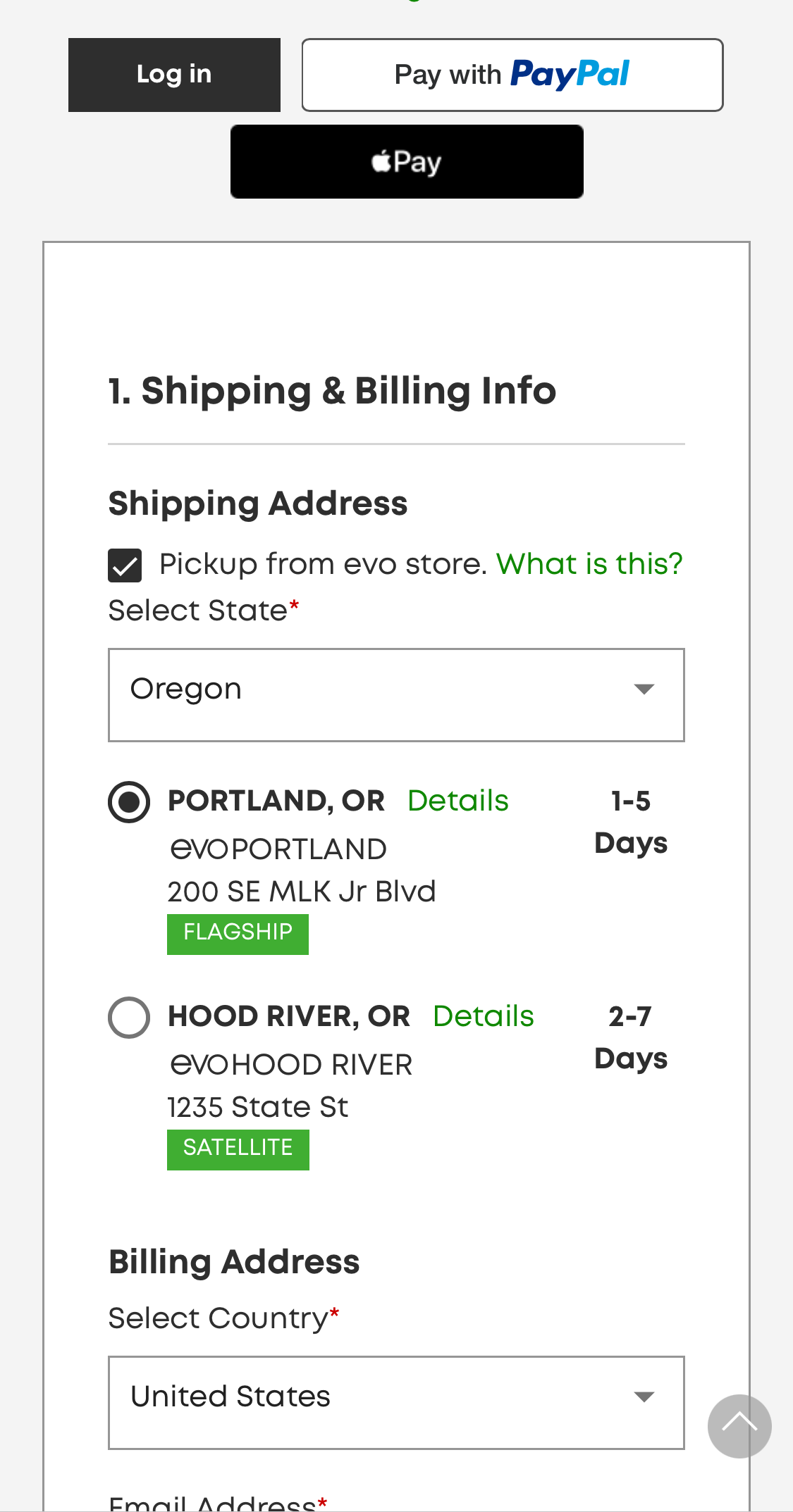 Evo’s Mobile Store Locator 35 of 45 Store Locator Examples Baymard